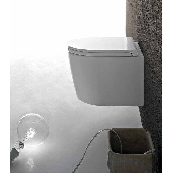 Унитаз подвесной безободковый Globo Forty3 FOS06.BI фото 3