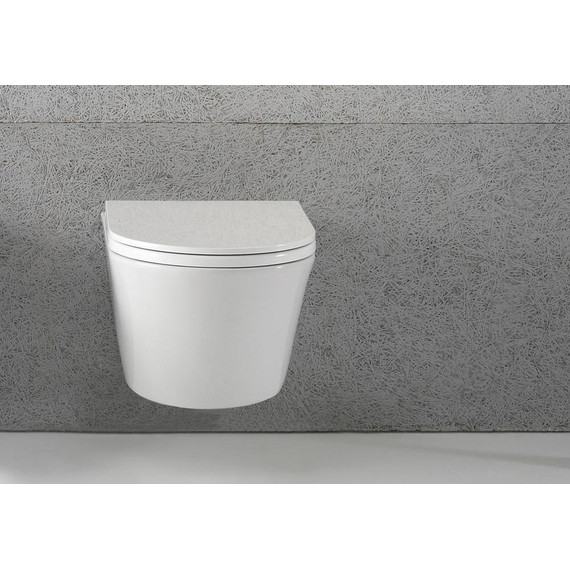 Унитаз подвесной безободковый Globo Forty3 FOS06.BI фото 4