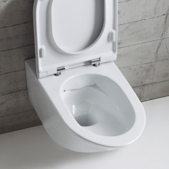 Унитаз подвесной безободковый Globo Forty3 FOS05.BI фото 4