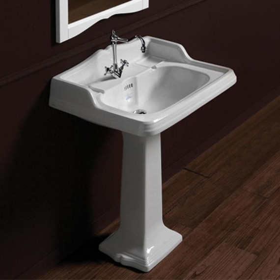 Раковина с пьедесталом Simas Arcade 75 см AR834bi*1 - 3 Раковина с пьедесталом Simas Arcade 75 см AR834bi*1 фото 3