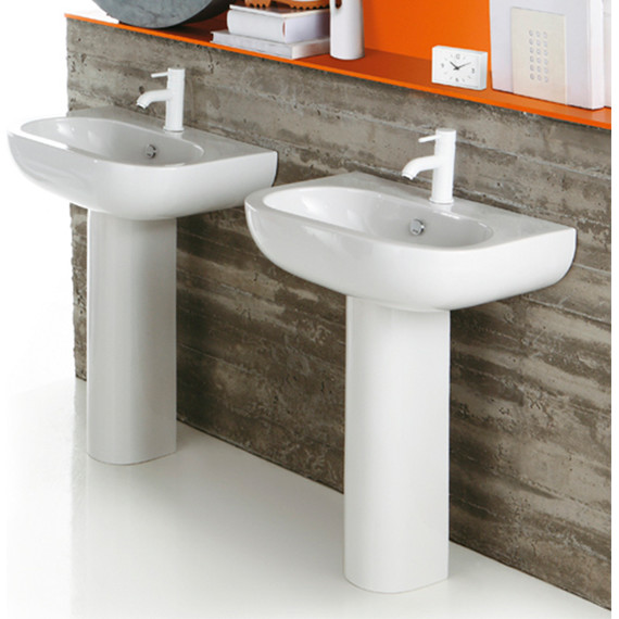 Раковина с пьедесталом Simas E-Line 65 см EL05bi*1 - 3 Раковина с пьедесталом Simas E-Line 65 см EL05bi*1 фото 3