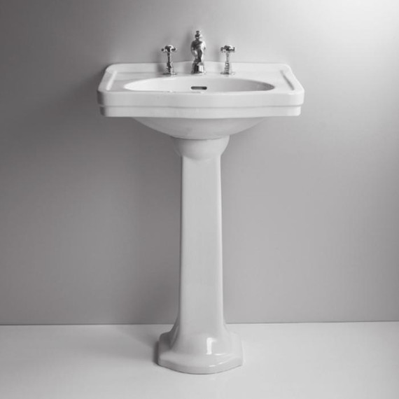 Раковина с пьедесталом Simas Londra 60 см LO914bi*3 - 3 Раковина с пьедесталом Simas Londra 60 см LO914bi*3 фото 3