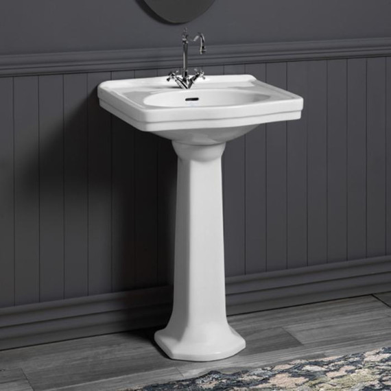 Раковина с пьедесталом Simas Londra 60 см LO914bi*3 - 2 Раковина с пьедесталом Simas Londra 60 см LO914bi*3 фото 2