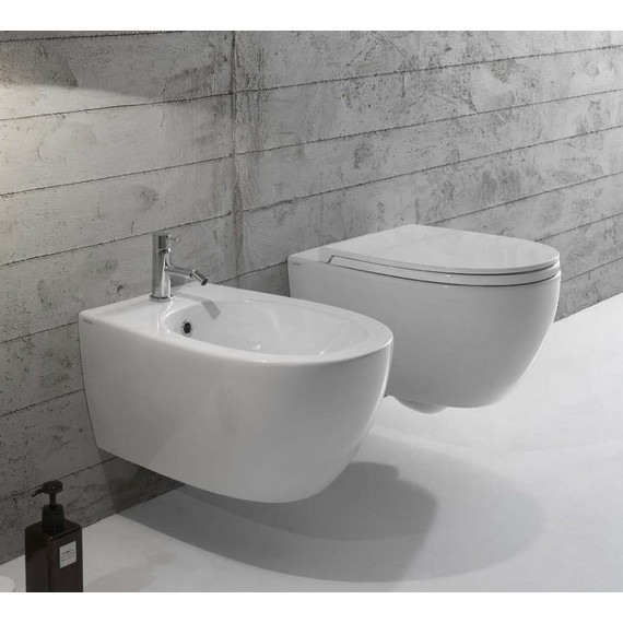 Унитаз-биде подвесной Globo 4ALL MDB02.BI фото 3