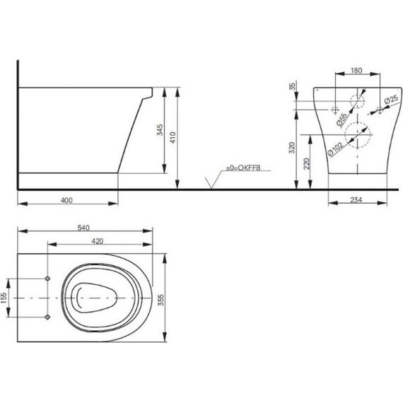 Унитаз подвесной безободковый Toto CF CW132Y#NW1 фото 3