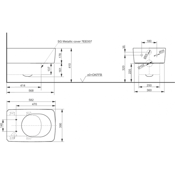 Унитаз подвесной безободковый Toto SG CW512YR+9AE0017 фото 3
