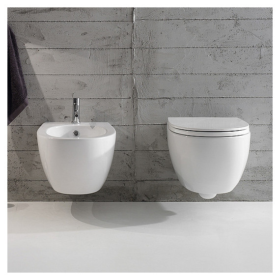 Унитаз-биде подвесной Globo 4ALL MDB02.BI фото 4