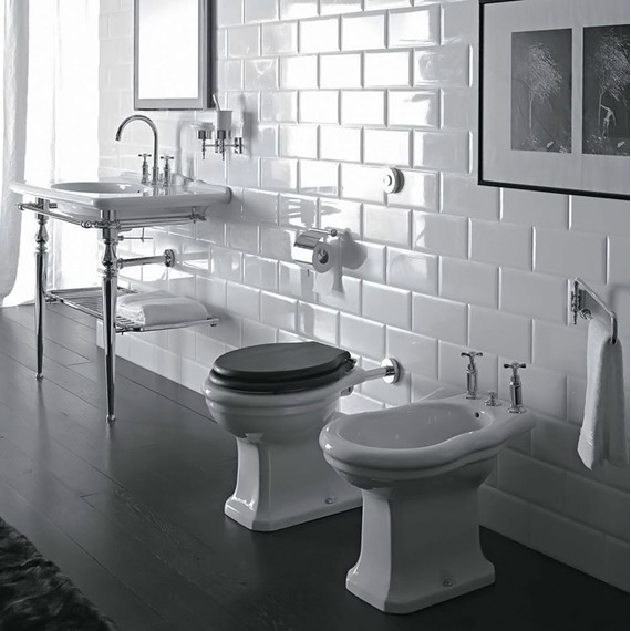 Унитаз приставной слив горизонтальный Globo Paestum PA002.BI фото 3