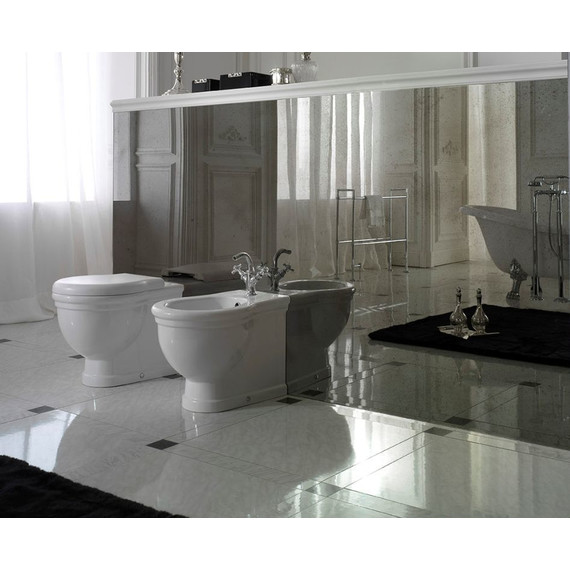 Унитаз приставной Globo Paestum PA025.BI фото 4