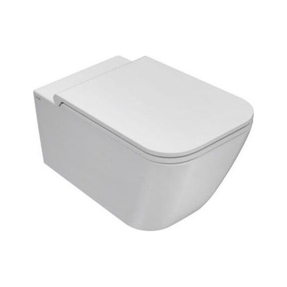 Унитаз подвесной безободковый Globo Stone 52х36 см STS05.BI, Цвет производителя: белый фото 