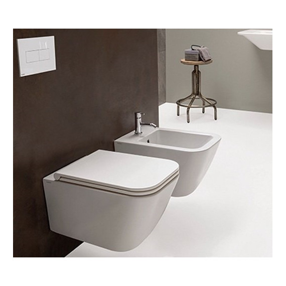 Унитаз подвесной безободковый Globo Stone 45х36 см STS07.BI фото 3