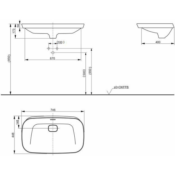 Раковина-чаша Toto Neorest 75 см LW3717HY#XW фото 4