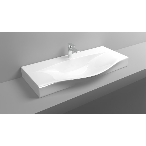 Тумба напольная с раковиной Aqwella Milan 100 см Mil.01.10/2n/W фото 8