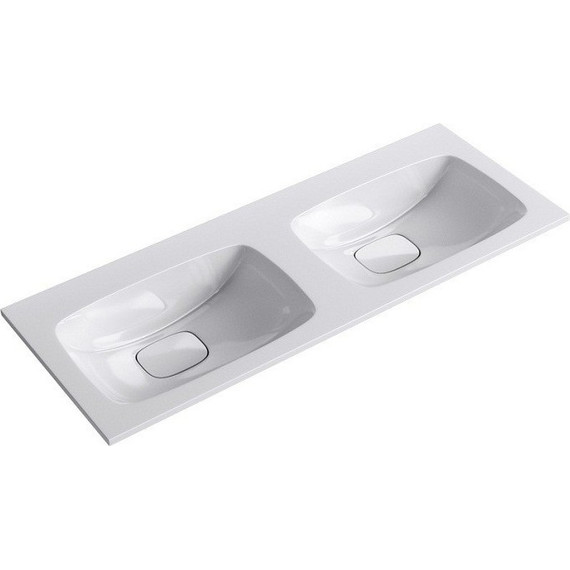 Тумба подвесная с раковиной Aqwella Malaga 120 см Mal.01.12, Цвет фасада: белый фото 10