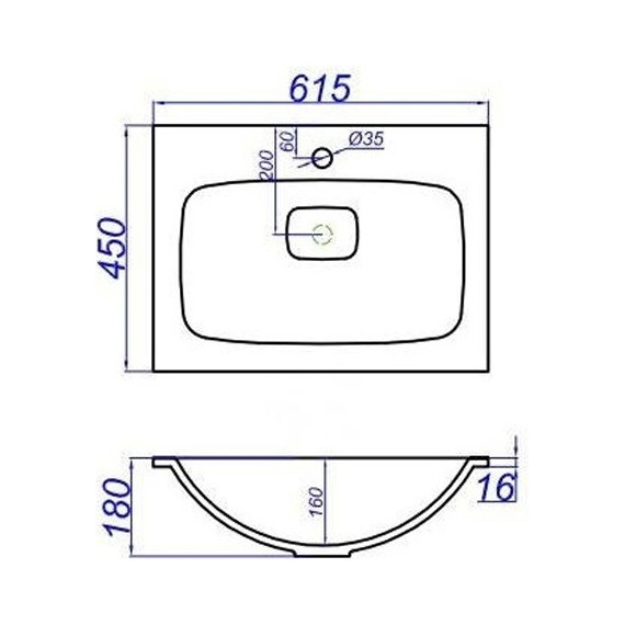 Тумба подвесная с раковиной Aqwella Miami 60 см Mai.01.06, белый/беленый дуб фото 9