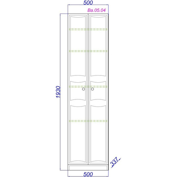Пенал напольный Aqwella Барселона 50 см Ва.05.04 - 2 Пенал напольный Aqwella Барселона 50 см Ва.05.04 фото 2