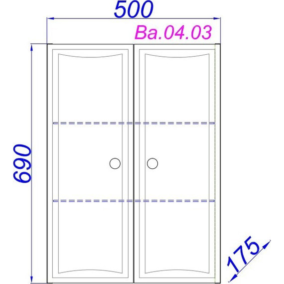 Шкаф подвесной Aqwella Барселона 50 см Ва.04.03 - 3 Шкаф подвесной Aqwella Барселона 50 см Ва.04.03 фото 3