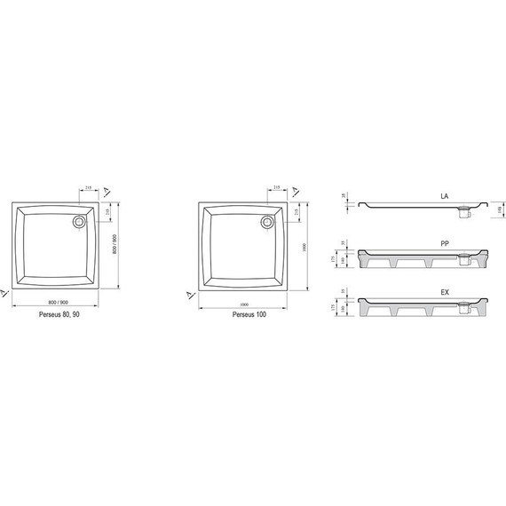 Поддон Ravak Galaxy Perseus 80 см EX A024401310 - 2 Поддон Ravak Galaxy Perseus 80 см EX A024401310 фото 2