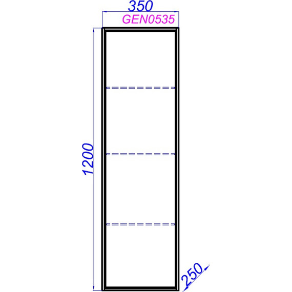 Пенал подвесной Aqwella Genesis П35/MG 35 см GEN0535MG, белый/серый - 6 Пенал подвесной Aqwella Genesis П35/MG 35 см GEN0535MG, белый/серый фото 6