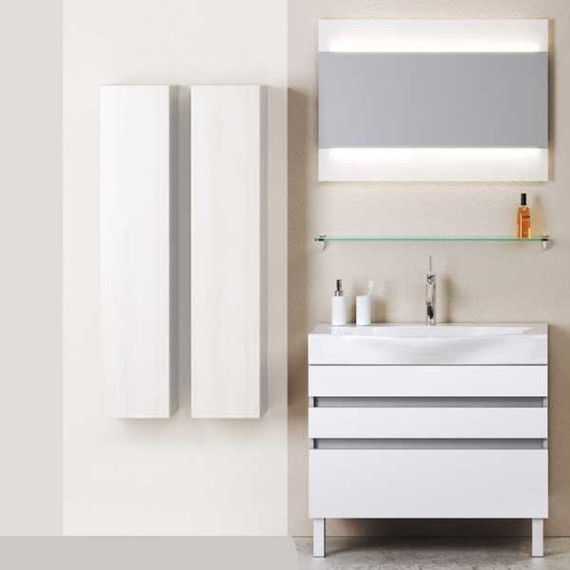 Тумба напольная с раковиной Aqwella Bergamo 80 см Bеr.01.08/n/W, Цвет фасада: белый - 4 Тумба напольная с раковиной Aqwella Bergamo 80 см Bеr.01.08/n/W, Цвет фасада: белый фото 4