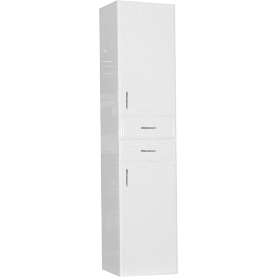 Пенал напольный Стиль Коралл 40 см R, белый фото 2