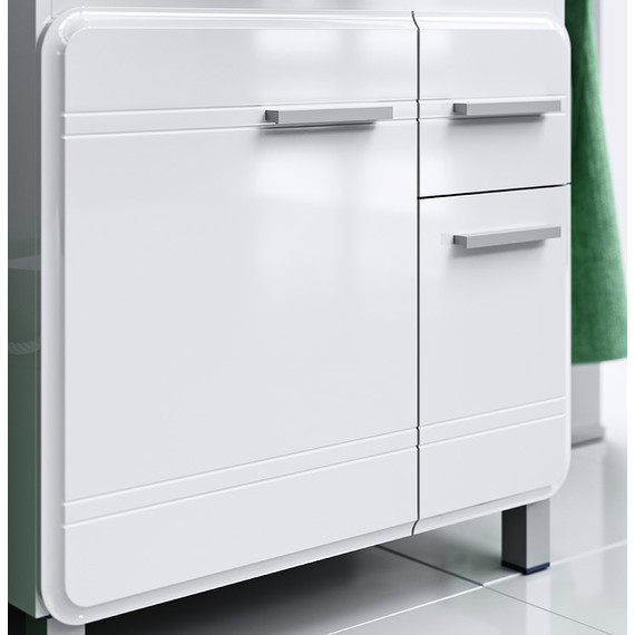 Тумба напольная с раковиной Aqwella Корсика 75 см KOR0107 (Раковина Стиль 75) фото 5