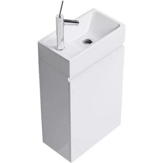 Тумба подвесная с раковиной Aqwella Леон-МР 40 см Ln-МР.01.04/W, Цвет фасада: белый - 4 Тумба подвесная с раковиной Aqwella Леон-МР 40 см Ln-МР.01.04/W, Цвет фасада: белый фото 4