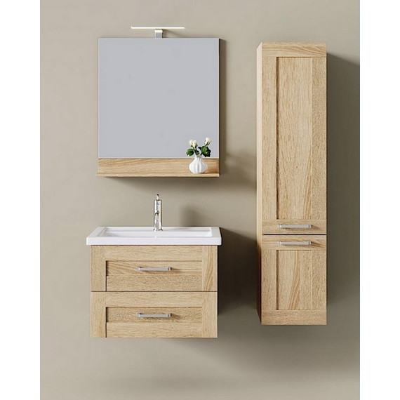 Тумба подвесная с раковиной Aqwella Фостер 80 см FOS01082DS, дуб сонома фото 8