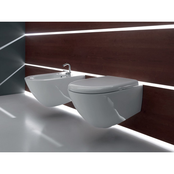 Унитаз подвесной безободковый Kerasan Aquatech 371401 фото 3