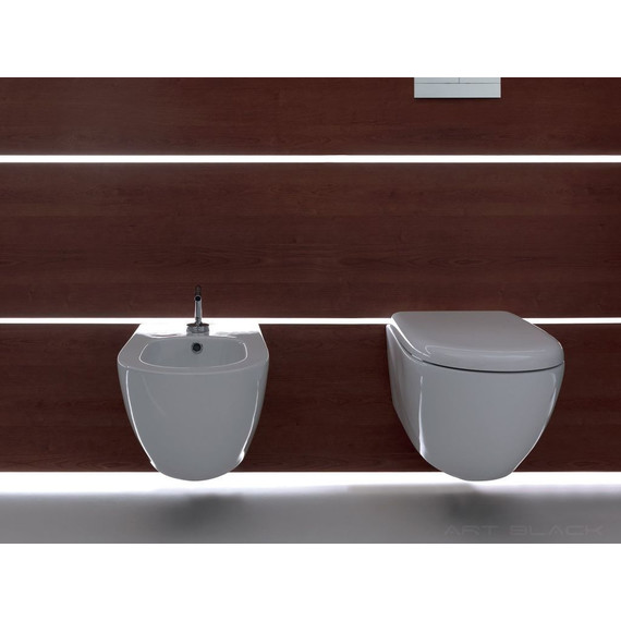 Унитаз подвесной безободковый Kerasan Aquatech 371401 фото 7