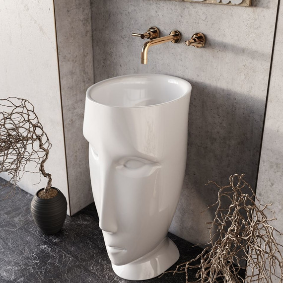 Раковина отдельностоящая Kerasan Artwork Moloco 50 см 474001 - 2 Раковина отдельностоящая Kerasan Artwork Moloco 50 см 474001 фото 2