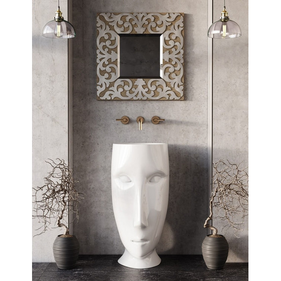 Раковина отдельностоящая Kerasan Artwork Moloco 50 см 474001 - 5 Раковина отдельностоящая Kerasan Artwork Moloco 50 см 474001 фото 5