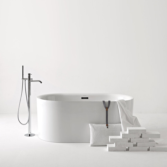 Ванна отдельностоящая Kerasan Nolita 145х80 см 535001 - 4 Ванна отдельностоящая Kerasan Nolita 145х80 см 535001 фото 4