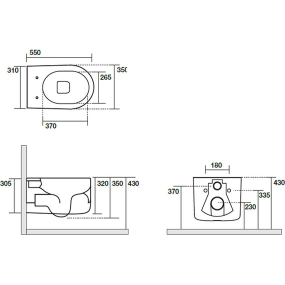 Унитаз подвесной безободковый Kerasan Nolita 531431, черный фото 6
