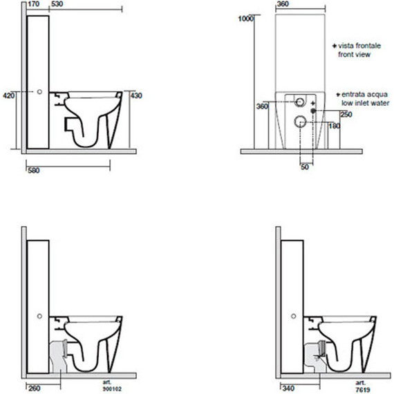 Унитаз-компакт Kerasan Ego 321601 фото 5