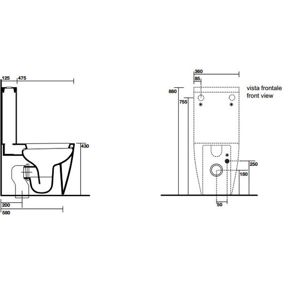 Унитаз-компакт Kerasan Ego 321701 фото 4