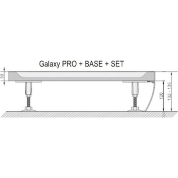 Панель с креплением Ravak Perseus Pro 100 см Set XA83A001010 фото 2