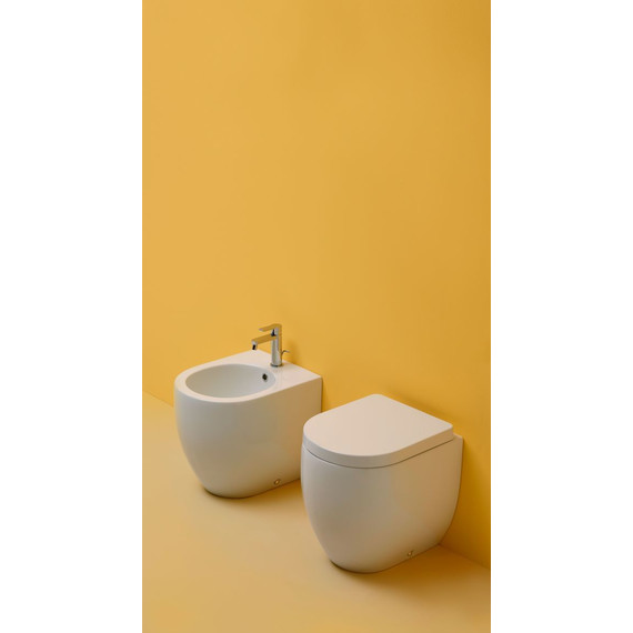 Унитаз приставной Kerasan Flo 311801bi, глубина 560 мм фото 4