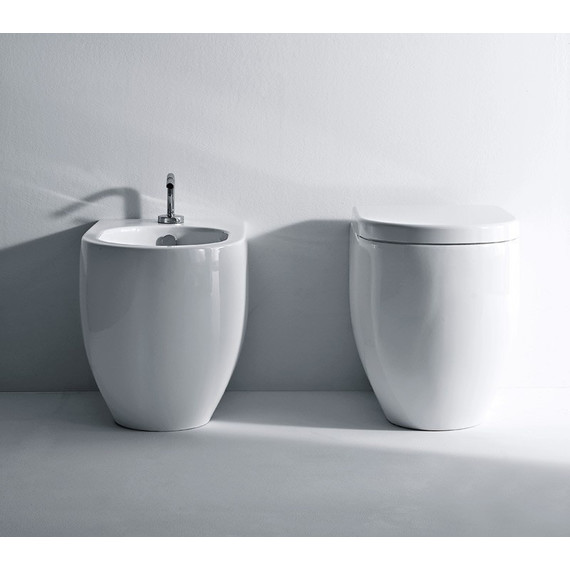 Унитаз приставной Kerasan Flo 311401, глубина 480 мм фото 7