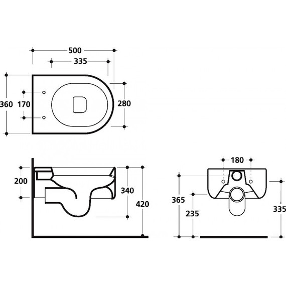 Унитаз подвесной Kerasan Flo 311501 - 7 Унитаз подвесной Kerasan Flo 311501 фото 7