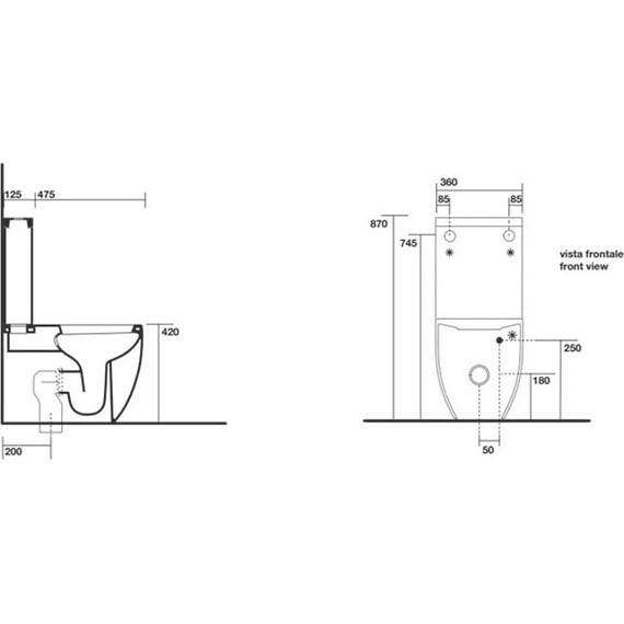 Унитаз-компакт Kerasan Flo 311701 фото 7