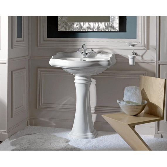 Раковина с пьедесталом Kerasan Retro 70 см 104601*1 - 4 Раковина с пьедесталом Kerasan Retro 70 см 104601*1 фото 4