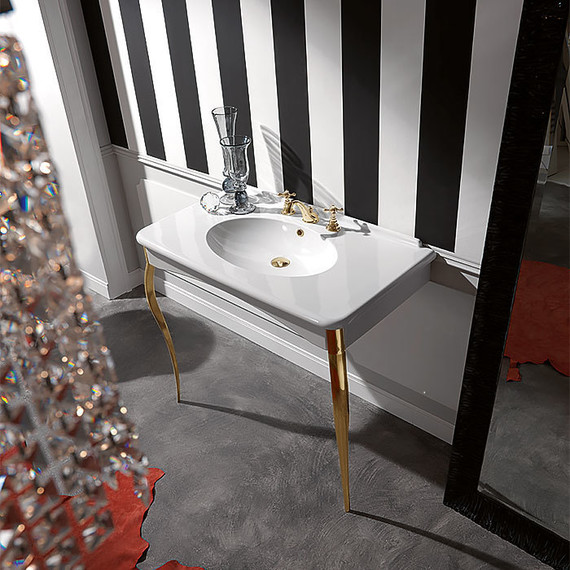 Раковина на ножках Kerasan Retro 100 см 1049K0 bi*1 cr legs - 7 Раковина на ножках Kerasan Retro 100 см 1049K0 bi*1 cr legs фото 7