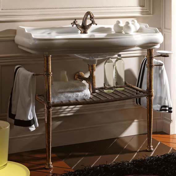 Раковина с консолью Kerasan Retro 100 см 105001*1 фото 7