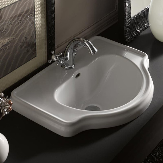 Раковина врезная на столешницу Kerasan Retro 60 см 103001*1 фото 4