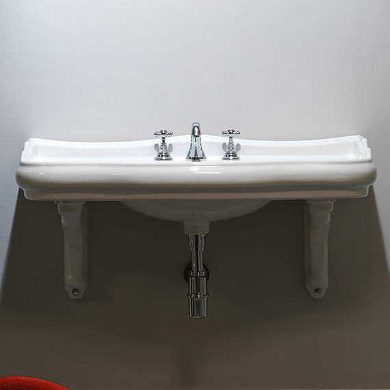 Раковина подвесная Kerasan Retro 100 см 105001*1 фото 2