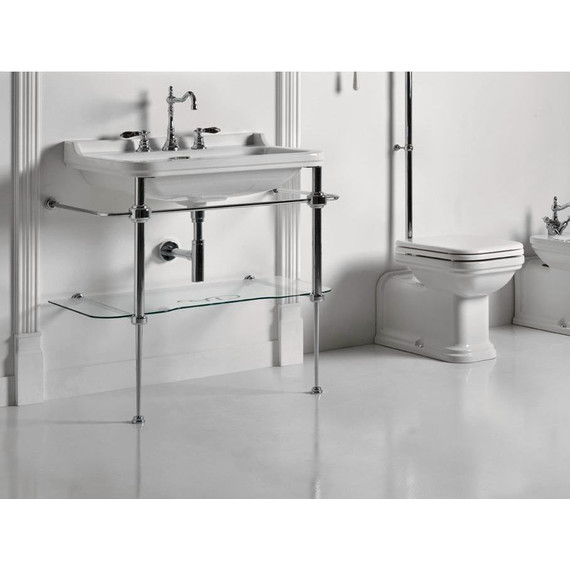 Раковина с консолью Kerasan Waldorf 80 см 4141K1bi/cr*1 фото 4