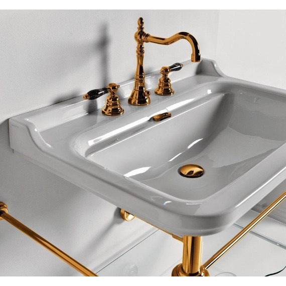 Раковина с консолью Kerasan Waldorf 80 см 4141K1bi/cr*1 фото 5