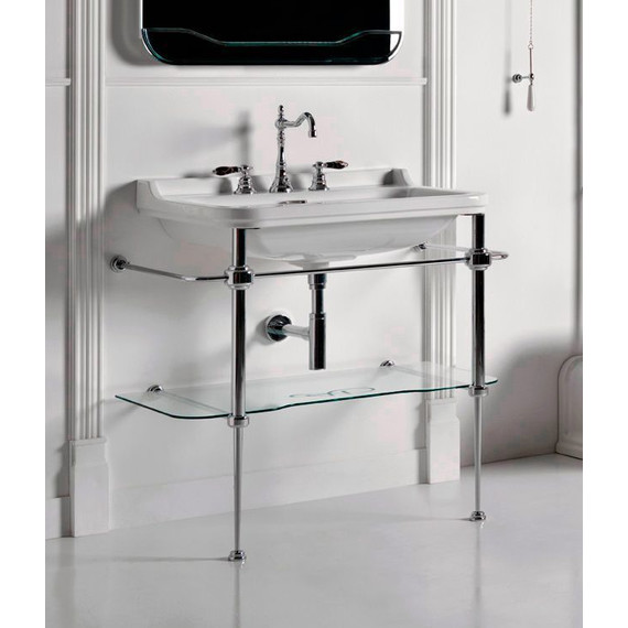 Раковина с консолью Kerasan Waldorf 80 см 4141K1bi/cr*1 фото 3