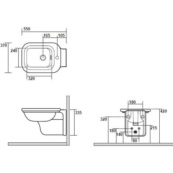 Биде подвесное Kerasan Waldorf 4125K1bi/cr*1 - 9 Биде подвесное Kerasan Waldorf 4125K1bi/cr*1 фото 9